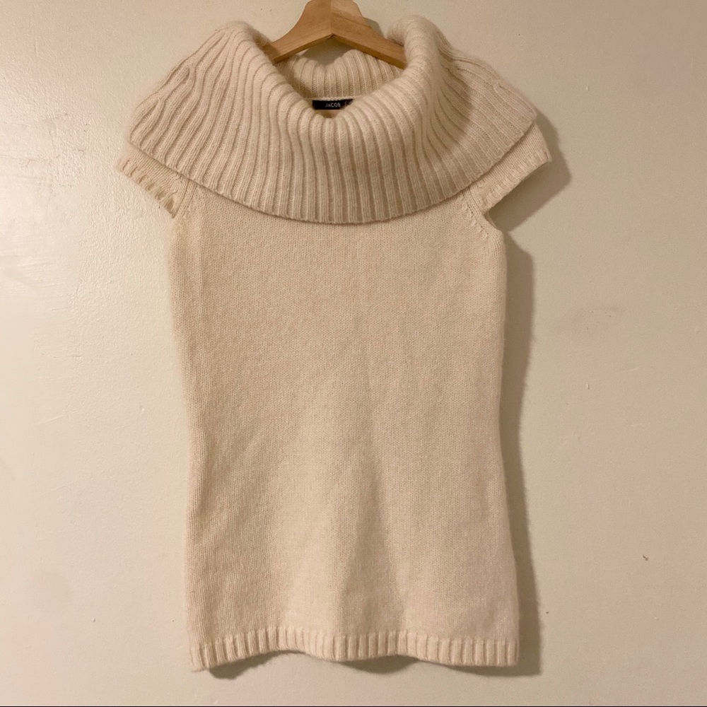 Jacob Lambs Wool Rabbit Hair Short Sleeve Cowl, SP